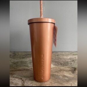 NEW DUNKIN FALL 2023 GOLD 24oz.‎ IRIDESCENT STAINLESS STEEL TUMBLER
